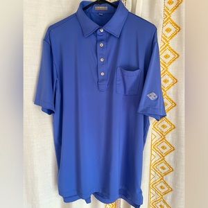 Nice Peter Millar Tehama Golf Club logo polo. Size LG